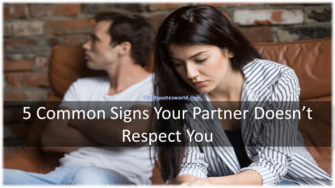 5 Common Signs Your Partner Doesn’t Respect You – SQW