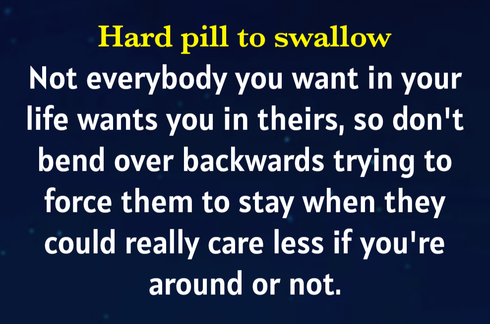 THE HARDEST PILL TO SWALLOW Shortquotesworld